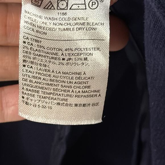 Banana republic women’s navy cotton blend one button blazer size XL. - Picture 5 of 6